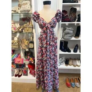 NEW OLVI’S cutout puff sleeve in serenity